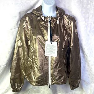 Moncler Eschamali rain coat jacket bronze NWT Size 0